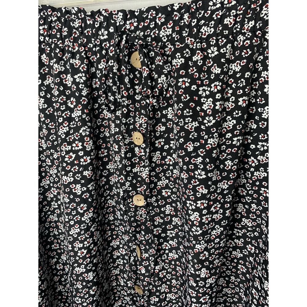 Women's 2X Curve SHEIN Floral Cottage Core ‎ MIDI Long Skirt  Flowy Maxi Cute - Picture 2 of 6